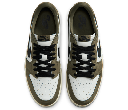 1 Retro Low Medium Olive Summit White Sail Black