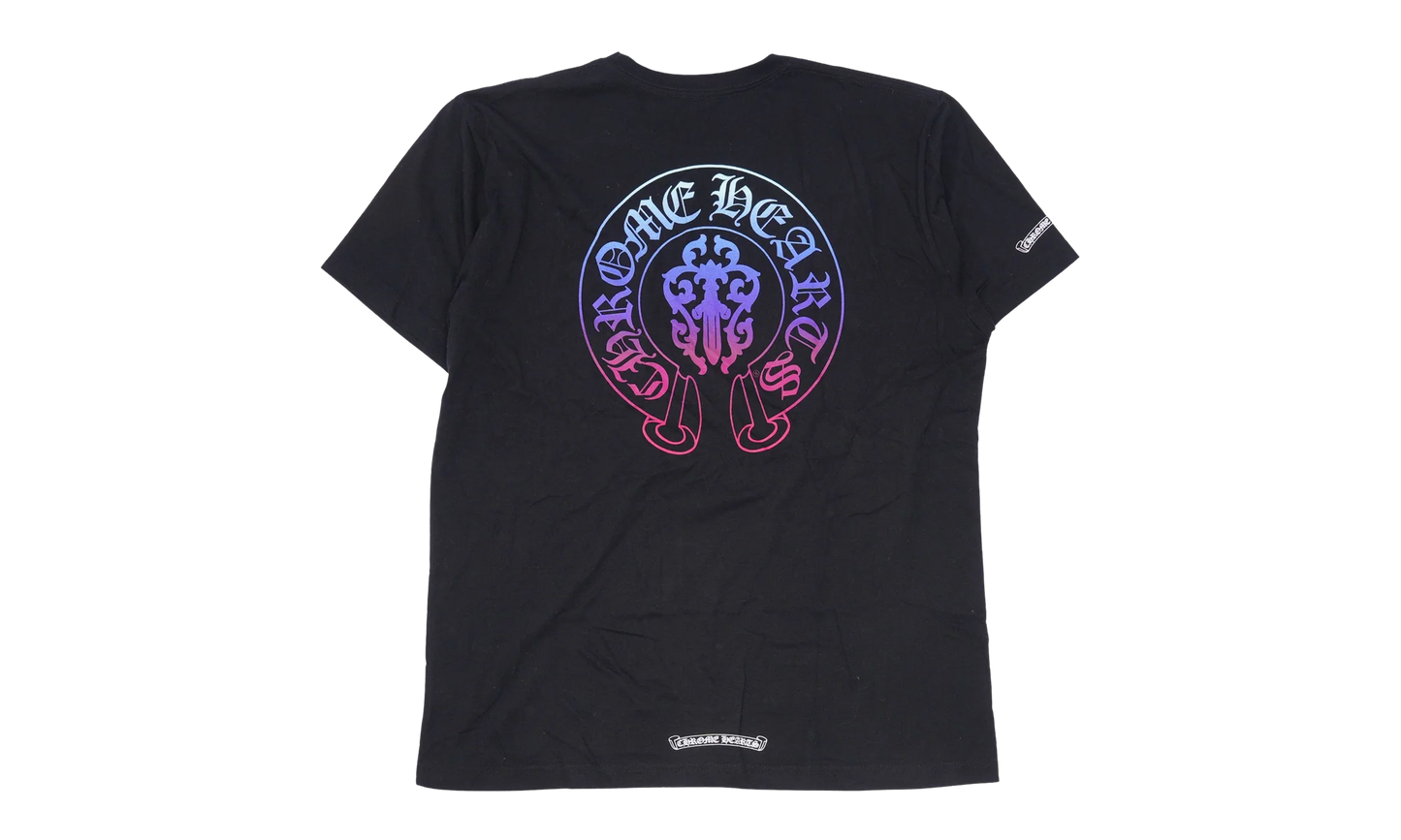 Neon Purple Dagger Horseshoe Tee "Black" CHRM0691
