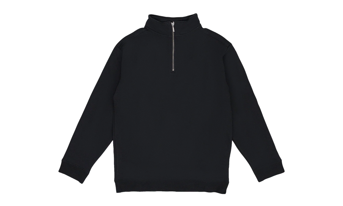 Quarter Zip Sweater "Black" SLR MTPS 0001
