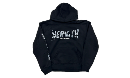 Rhinestone Rebirth Pullover Sweatshirt "Black" RET031