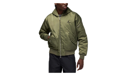 Jordan Renegade Flight Therma-FIT Hooded Jacket "Medium Olive / Starfish / Black" HV0540 222