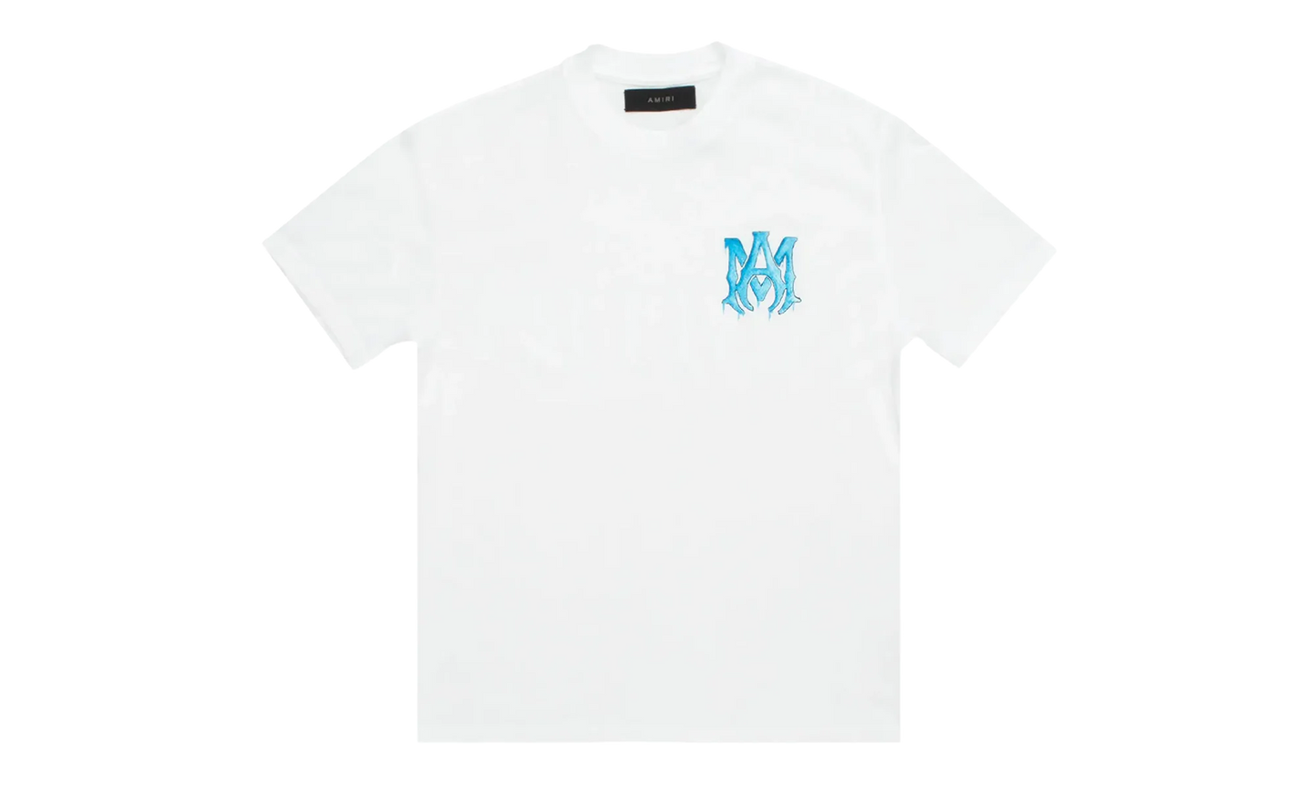 Amiri Watercolors Short Sleeve Tee Shirt "White" AWSSTSW