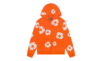 Cotton Wreath Zip Hoodie "Orange" DT452