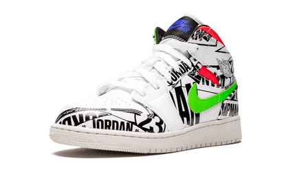 Air Jordan 1 Mid GS "All Over Logos" 554725 143
