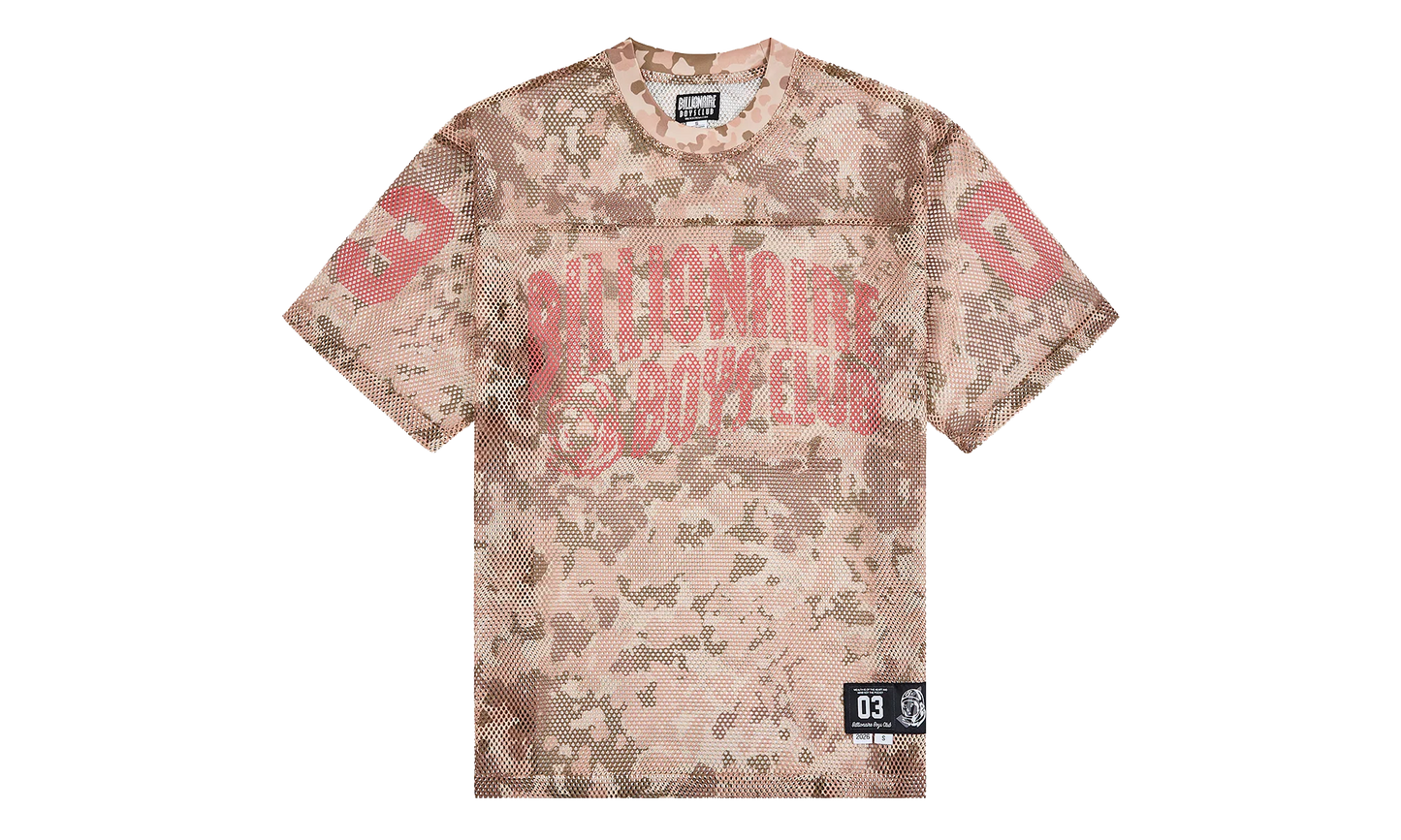 Varsity Logo Mesh T-Shirt "Doeskin" 861 2319 DOE