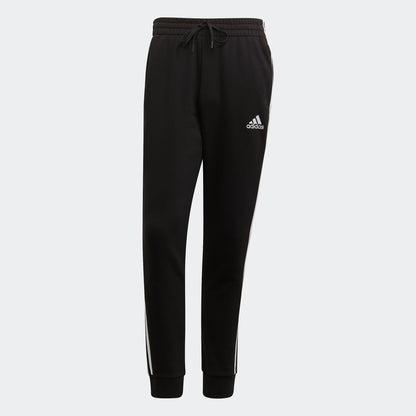 Men's adidas Essentials French Terry Tapered-Cuff 3-Stripes Pants