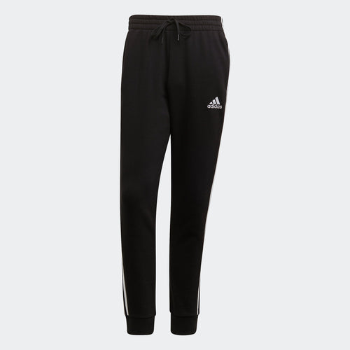 Men's adidas Essentials French Terry Tapered-Cuff 3-Stripes Pants