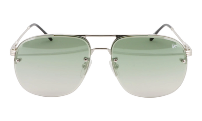 Snatch Bevel Rimless Drill Mount 18KT "White Gold / Pastel Green Gradient Flash Silver" DMSN2 0007 48D3