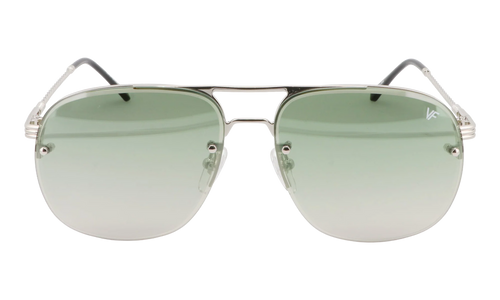 Snatch Bevel Rimless Drill Mount 18KT "White Gold / Pastel Green Gradient Flash Silver" DMSN2 0007 48D3