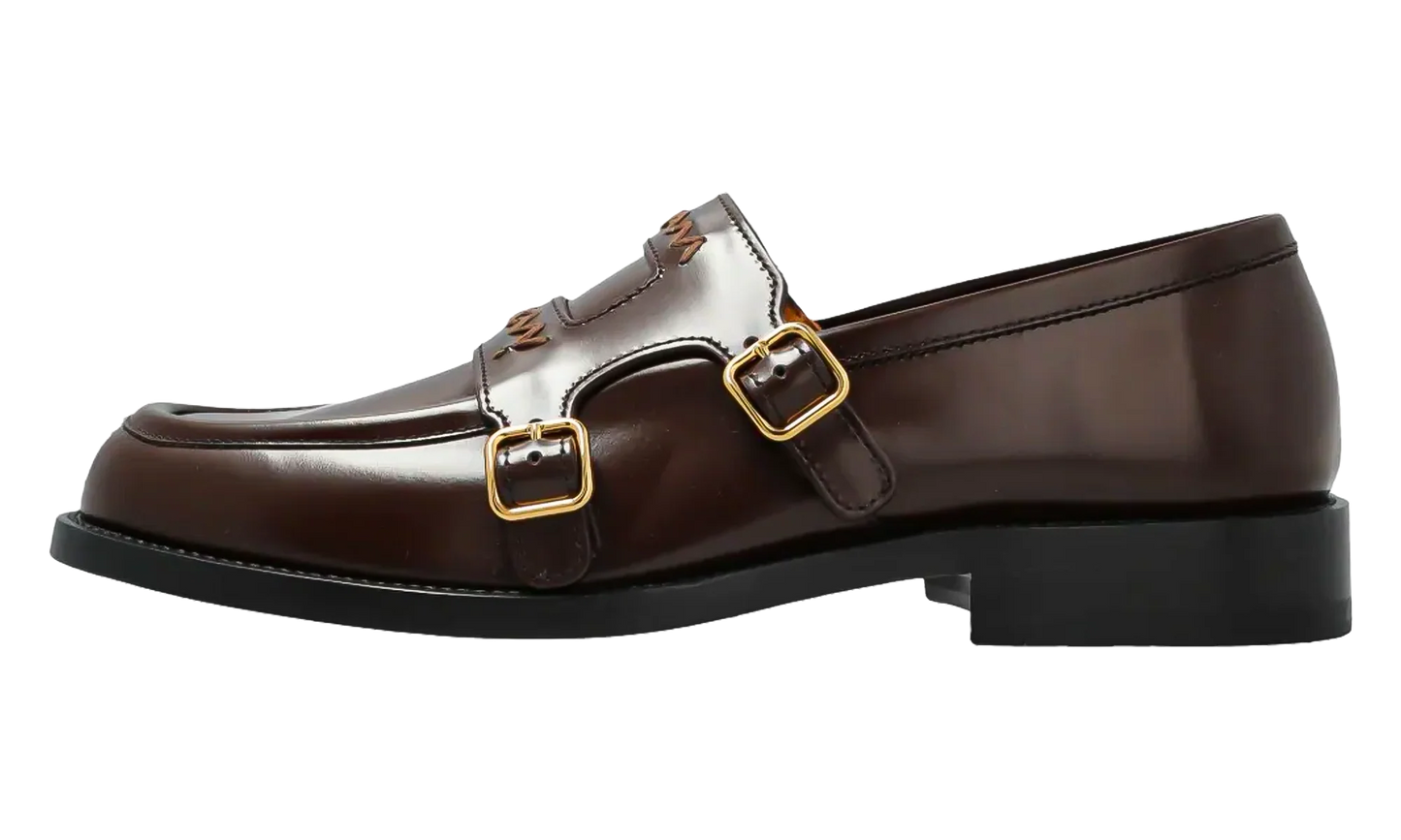 Double Buckle Leather Moccasin WMNS "Henne" MOMS006002 PS679 00M39