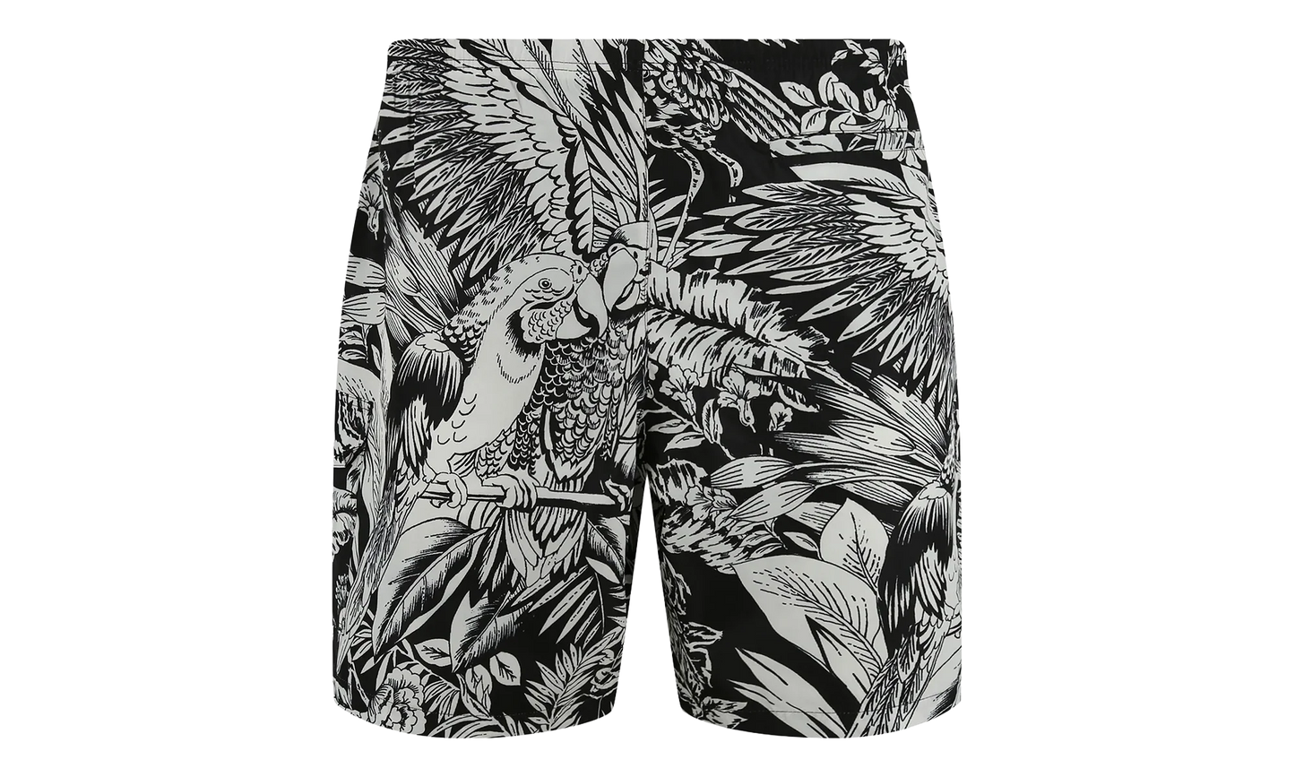 Jungle Parrots Swimshort "Black / Off White" PMFA005S22FAB0011001