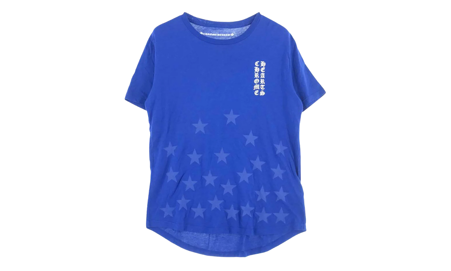 Vertical Logo Graphic Print T-Shirt "Blue" CHRM0823