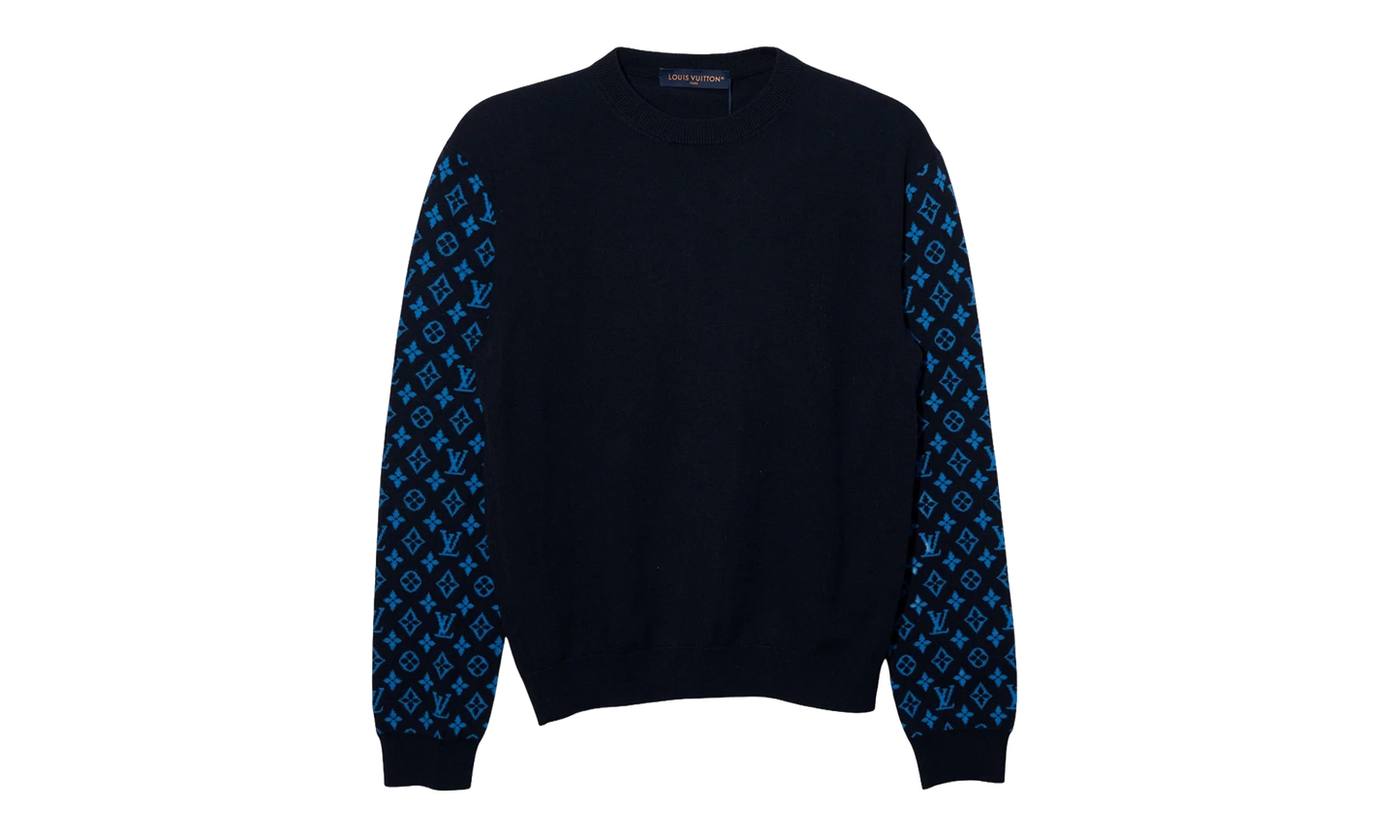 Monogram Mix Cashmere Crewneck "Navy" 1AATLQ