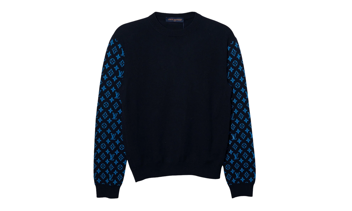 Monogram Mix Cashmere Crewneck "Navy" 1AATLQ