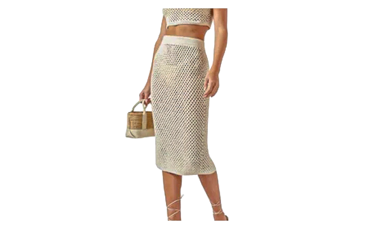 Rhea Midi Skirt "Beige" KITH43