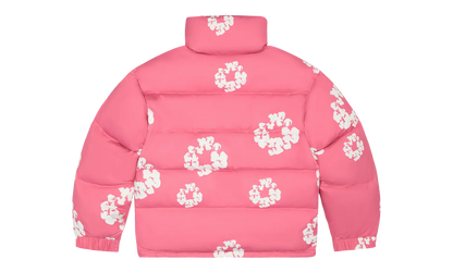 Cotton Wreath Puffer Down Jacket "Pink" DT336