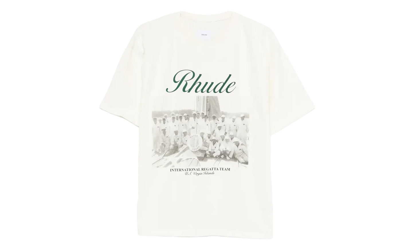 Rhude Virgin Islands Script T-shirt "Off-White" RHPS26TT01012
