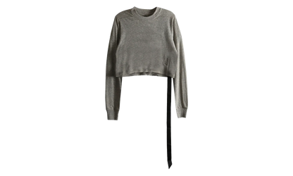 Long-Sleeve Cropped Small Level T-Shirt WMNS "Melange Grey" DS02E7200 JGM 178