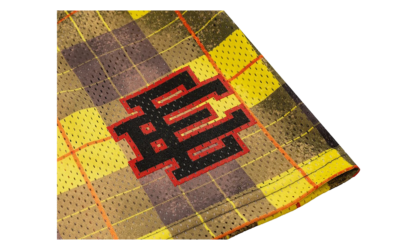 EE BASIC SHORT "SS24 - Yellow/Black Plaid" EE697