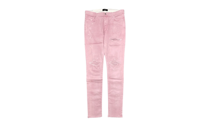 MX1 Leather Patch Sprayed Jeans "Pink White" SS23MDS013 651