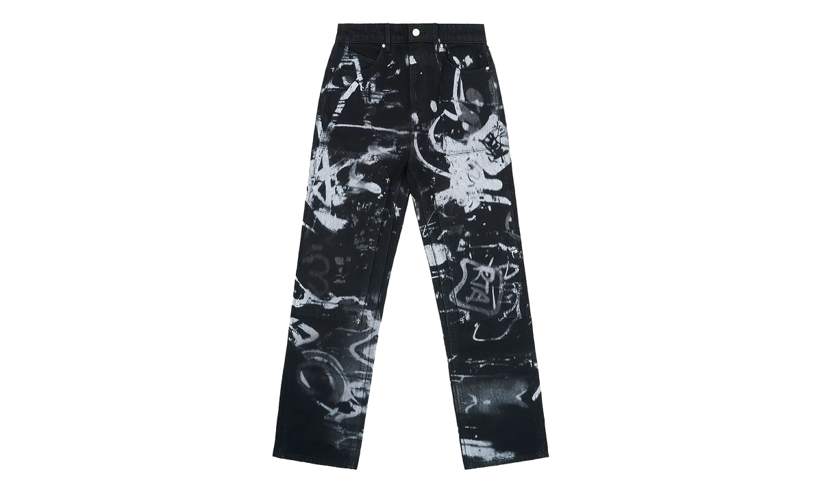 Lost Frequencies Ricardo Graffiti Slim-Fit Jeans "Black" MLFQD1057 J2116GRFGP