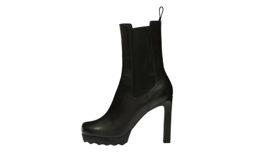 Calf Sponge High Chelsea Boot "Black" 17577626JF