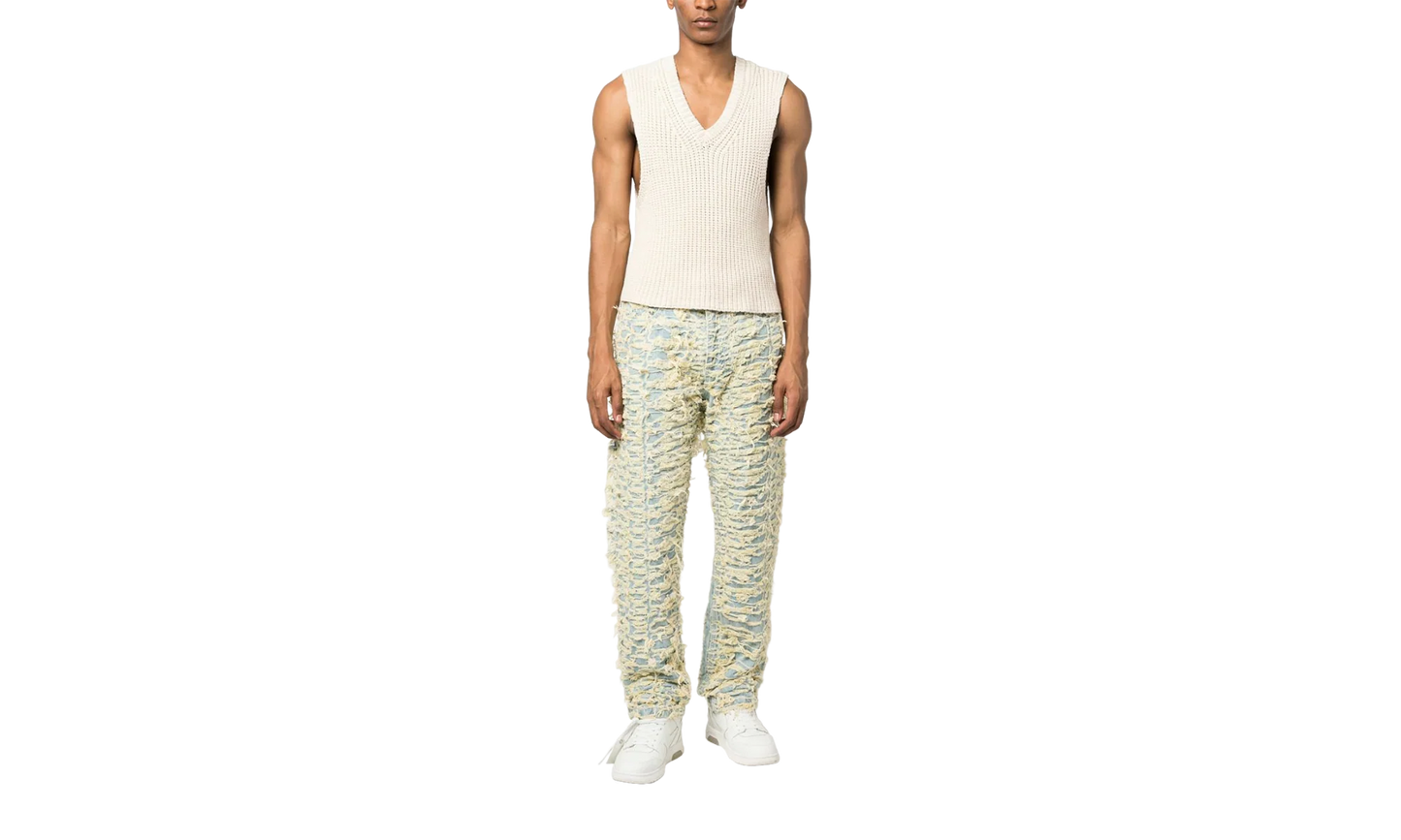 Denim Distressed Jeans "Husk Yellow" 2637 100000201DDJ HUSK