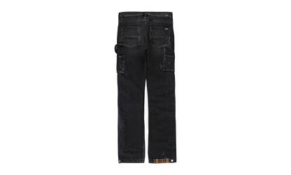 PLAID CARPENTER AGED CASUAL PANTS "Aged Black" PS22MDS133 AGBLK
