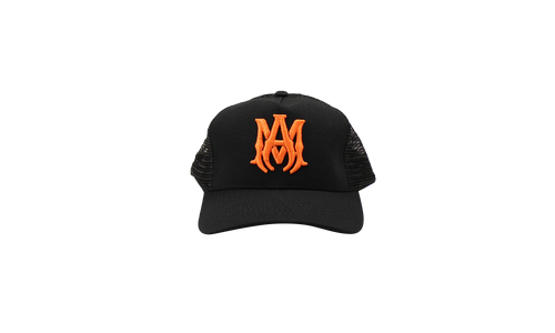 MA LOGO TRUCKER HAT "Black/Orange" MAH005 063