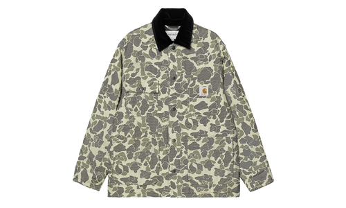 Tapestry Chore Coat "Camo Duck Jacquard Green / Tobacco" I035329 3CK XX
