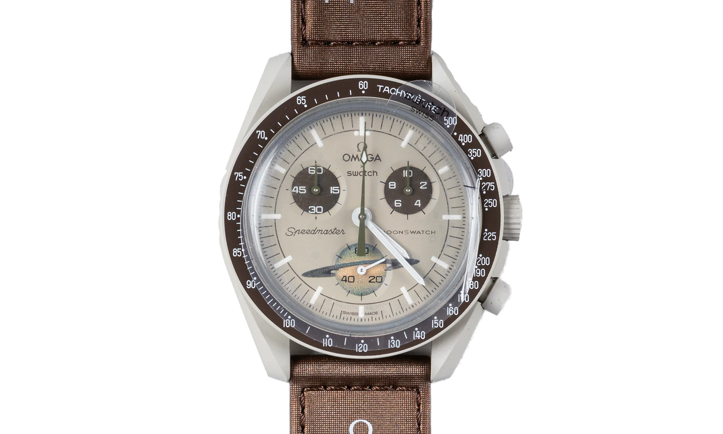 Swatch x Omega Bioceramic Moonswatch "Mission to Saturn" SO33T100