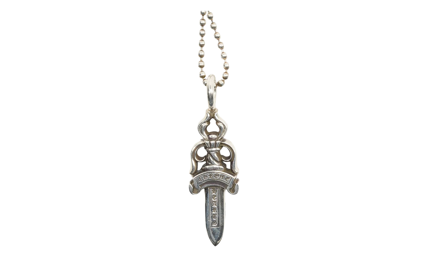 Ball Chain with Dagger Pendant "Silver" CHRM0747