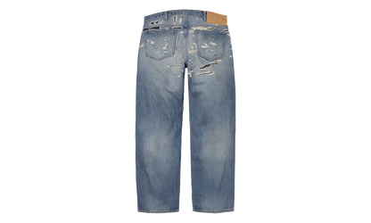 MM6 Maison Margiela Distressed Loose Fit Selvedge Jean "SS26 - Blue" SU27182
