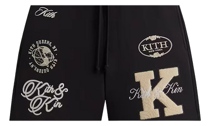 Emery Logo Patchwork Shorts WMNS "Black" KITH99
