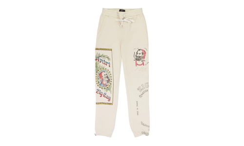 Zig Zag Sketch Sweatpants "Almond" SS22MJG029_Almond