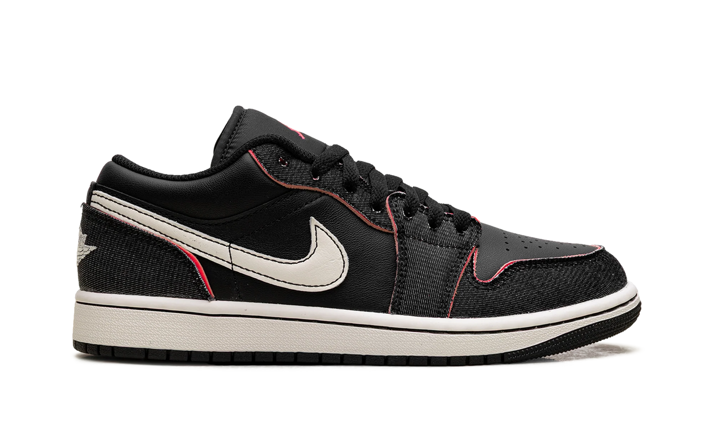 Air Jordan 1 Low SE "Black/Black/Racer Pink/Pale Ivory" IR0842 010