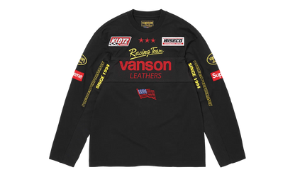 Vanson Leathers® L/S Top "SS26 - Black" SU27022