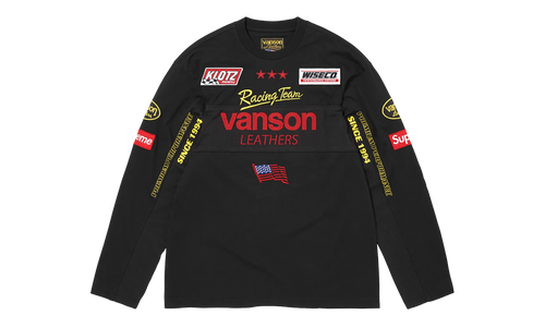 Vanson Leathers® L/S Top "SS26 - Black" SU27022