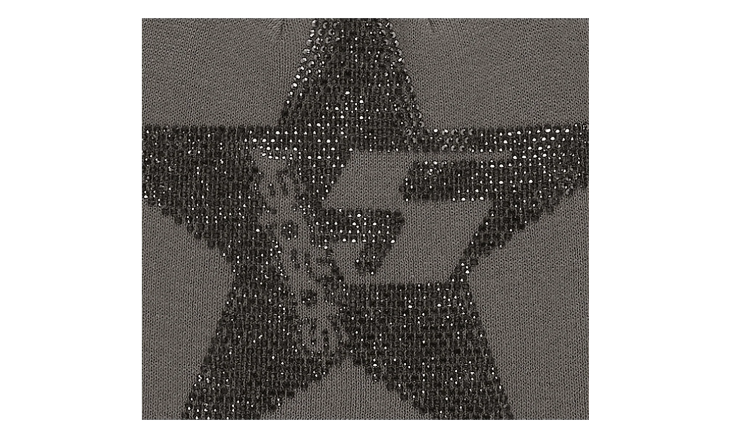 Star Rhinestone Skully "Slate Grey" SP5der313
