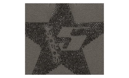 Star Rhinestone Skully "Slate Grey" SP5der313