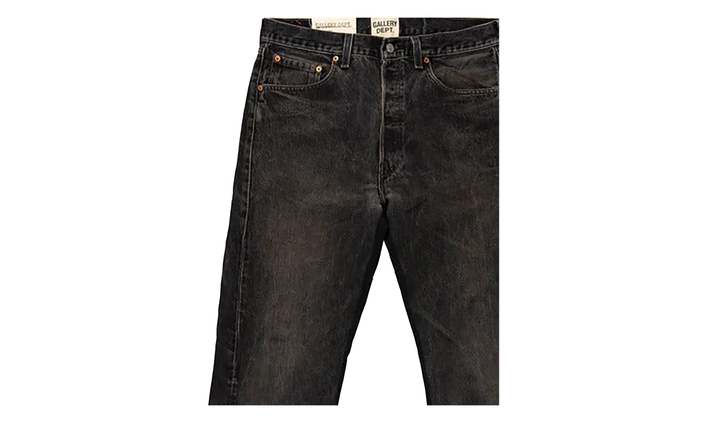LA FLARE DENIM PANTS "Black" GD078