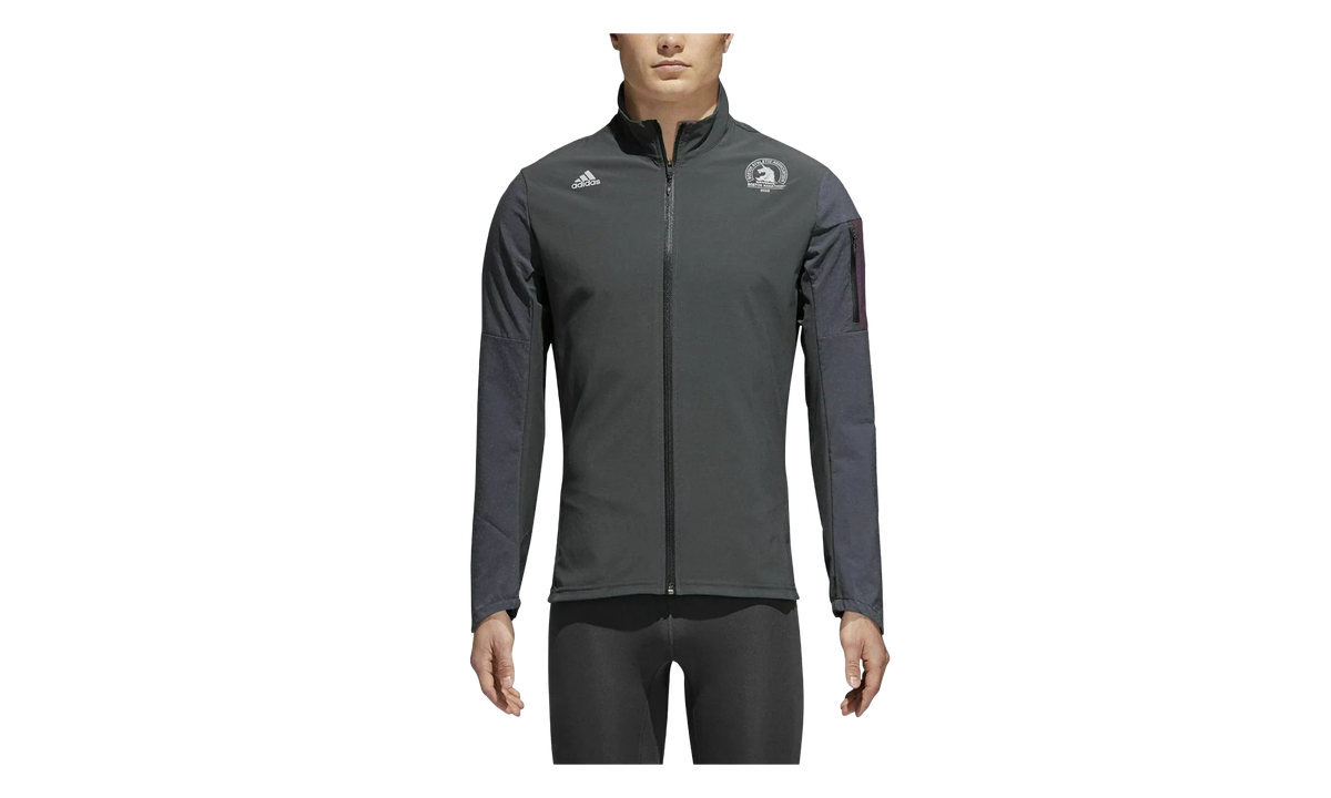 Boston Marathon Supernova Storm Jacket "Carbon / Noble Red" CW3581