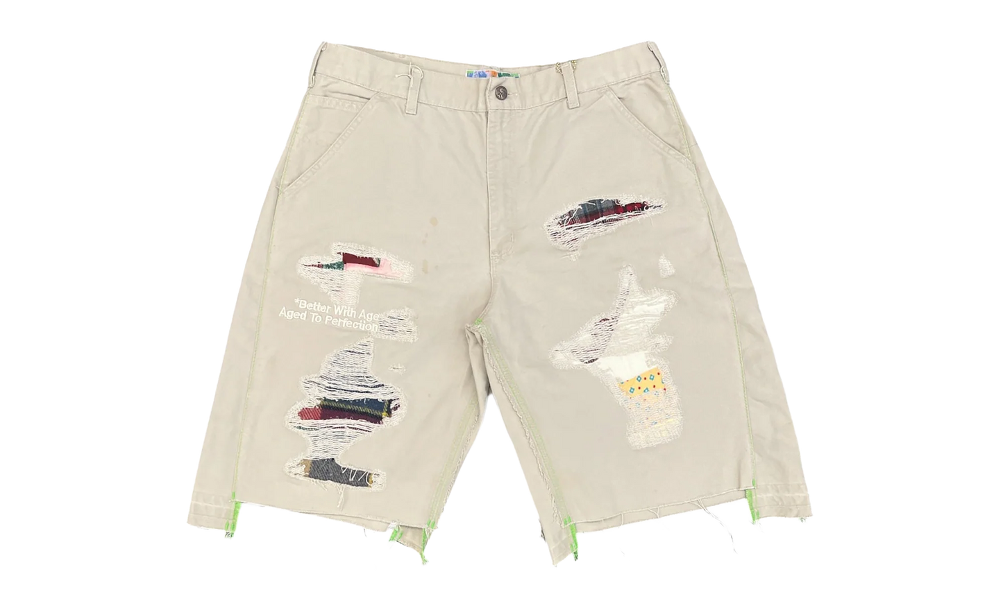 Repair Double-Wide Carpenter Shorts "Beige" BWA114