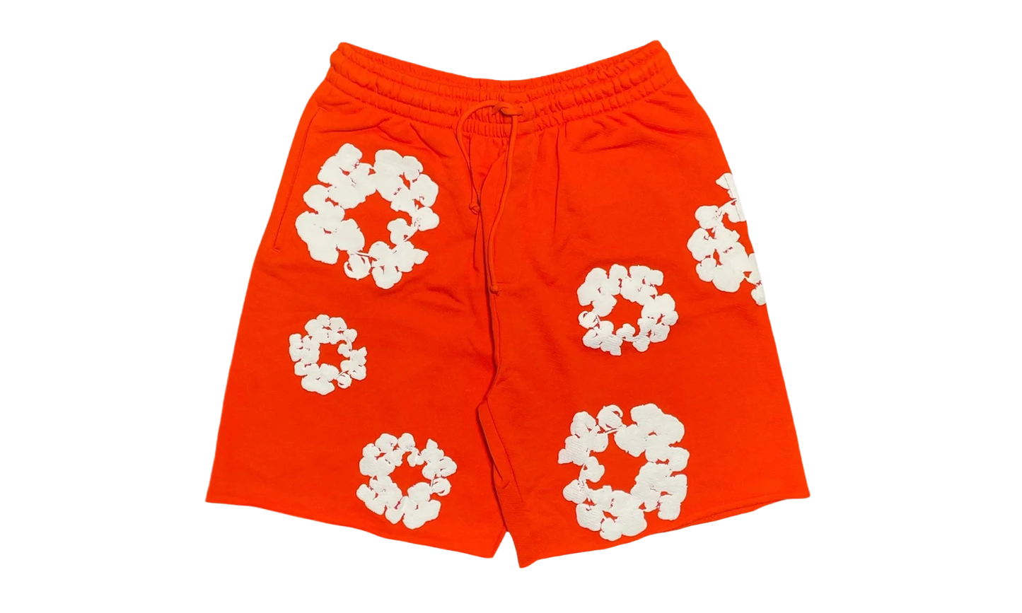 The Cotton Wreath Sweat Shorts "Orange" DT293