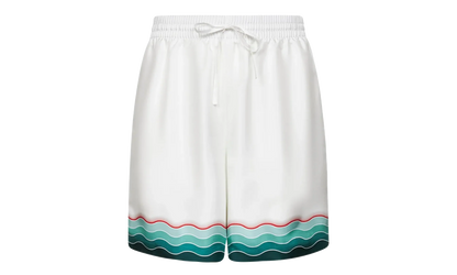 Montagne Ondulee Silk Shorts "White" MPF25 TR 012 03