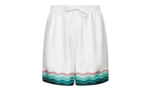 Montagne Ondulee Silk Shorts "White" MPF25 TR 012 03