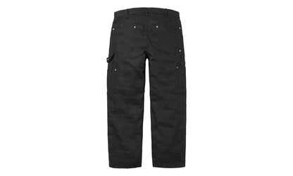 Jacquard Logos Double Knee Denim Painter Jeans "FW25 - Black" SU26911