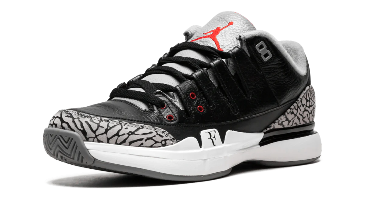 Zoom Vapor AJ3 "Black/Cement Jordan 3" 709998 010