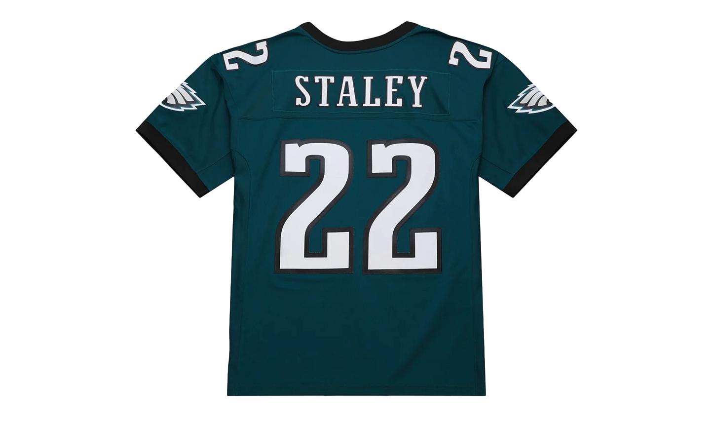 NFL Duce Staley Dark Jersey "2002 Philadelphia Eagles - Green" JY8626 PEAGREN