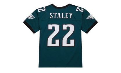 NFL Duce Staley Dark Jersey "2002 Philadelphia Eagles - Green" JY8626 PEAGREN
